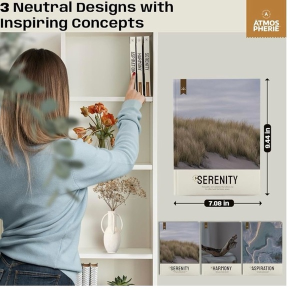 NWT decorative book set of three blank books for writing or journaling - Picture 4 of 7